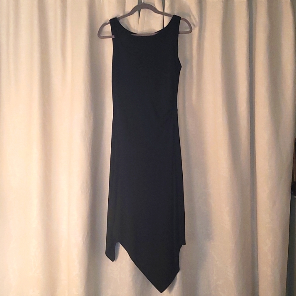 White House Black Market Asymmetric Hem Little Black Dress
